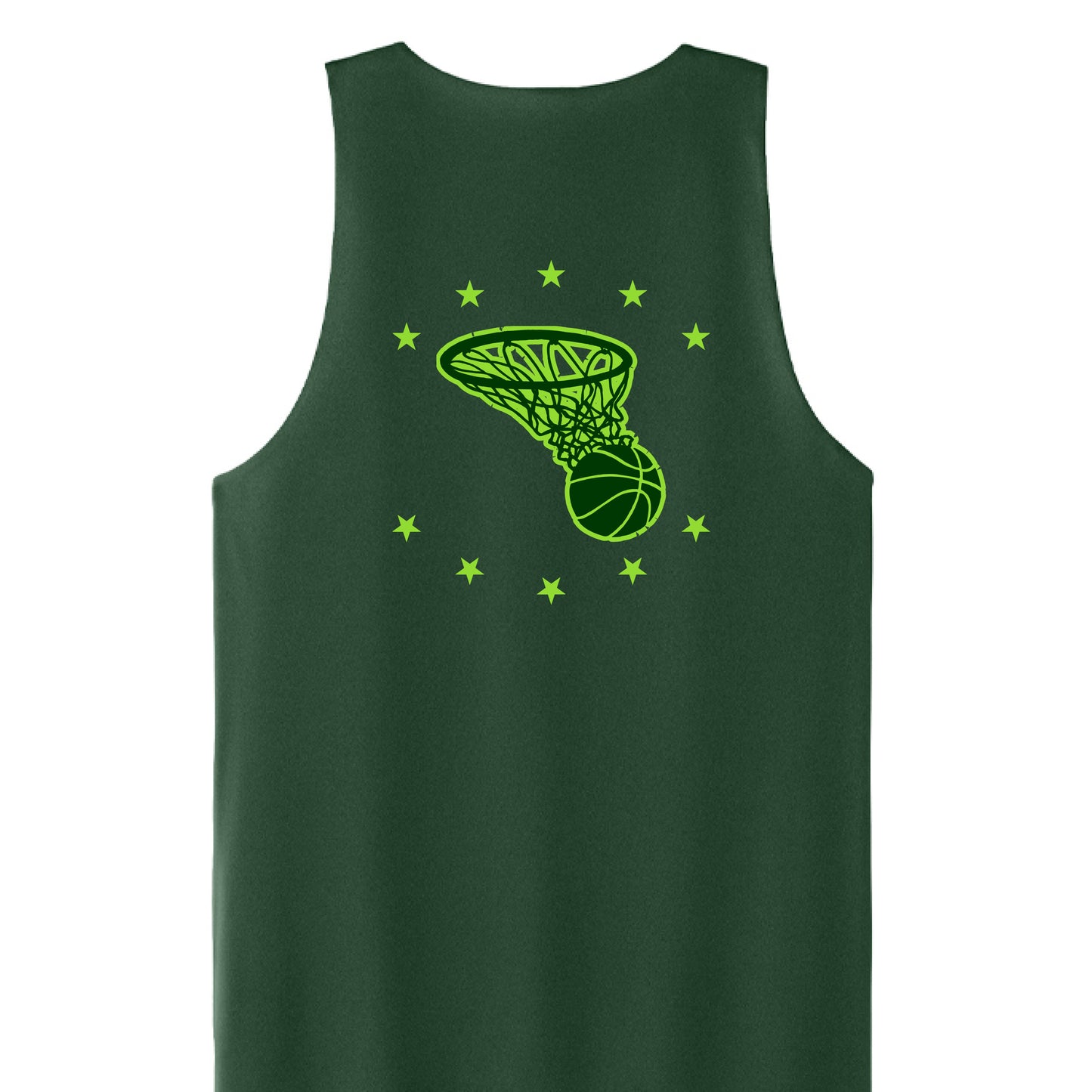 Forest Green/ White - BACK