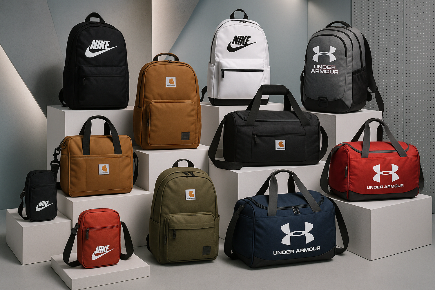 Nike Carhartt & Under Armour Bags