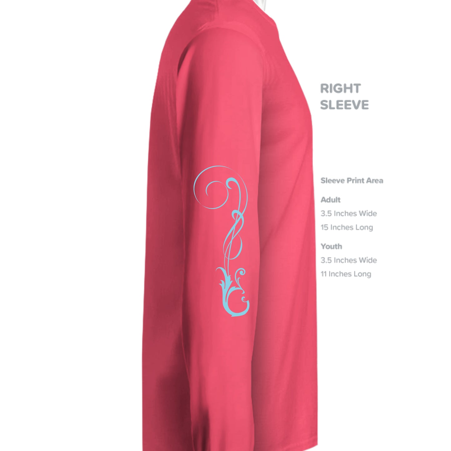 Hot Coral - SLEEVE_RIGHT