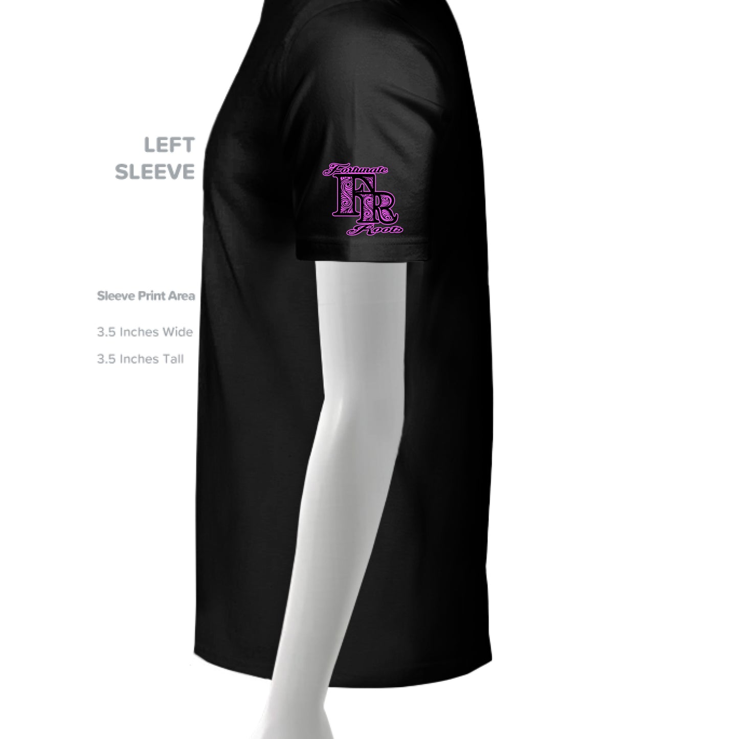 SLD BLK TRIBLEND - SLEEVE_LEFT