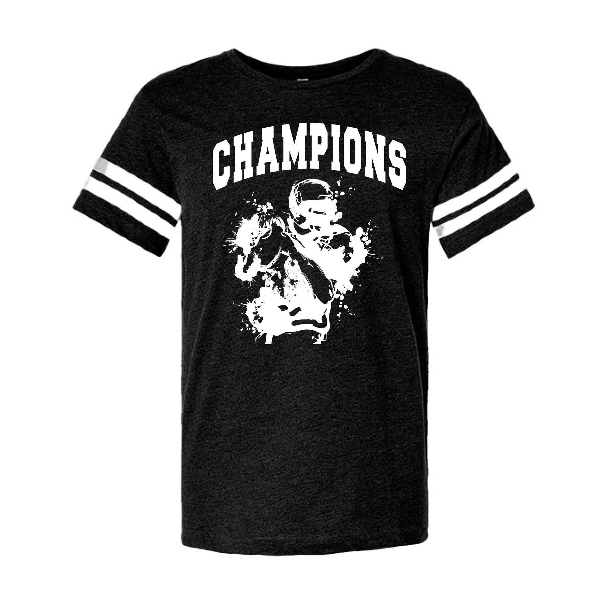 Black Solid/ White - FRONT